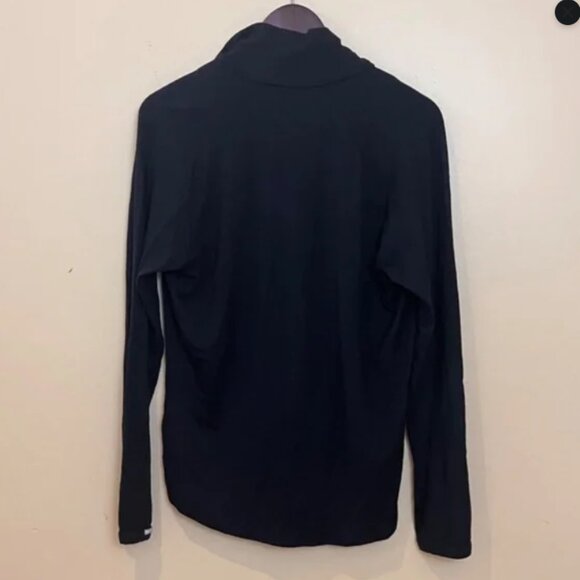 Icebreaker Merino 260 Quarter Zip Long Sleeve Shirt  - Men's Size Large - Black - Picture 2 of 8